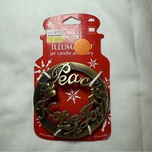 Yankee Candle Illuma-Lid Jar Candle Topper Accessory Hope Joy Christmas New